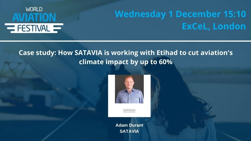Case study: How SATAVIA is working with Etihad to cut aviation's climate impact by up to 60%
