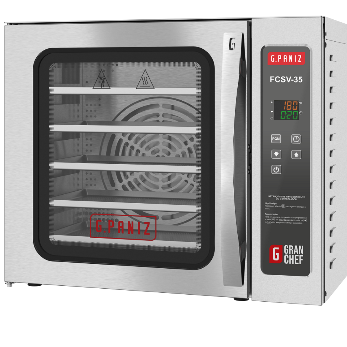 Forno de convecção 35x35 5 bandejas