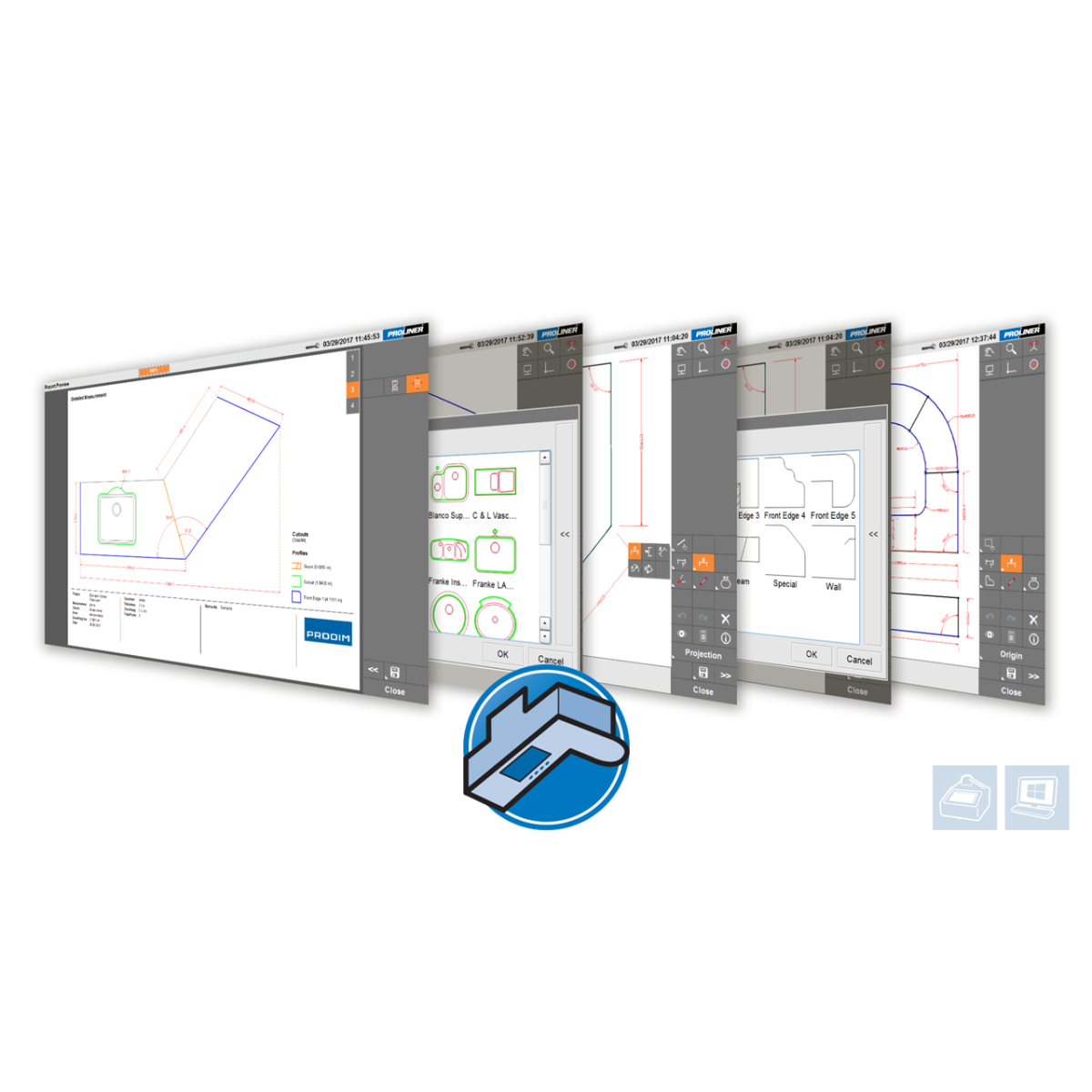 Proliner software - Stone CT app