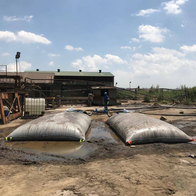Dry Tailings Storage using Geotextile Tubes