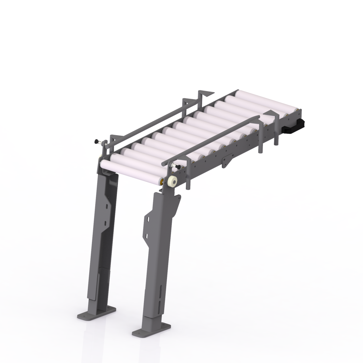 Free-roller conveyor gate