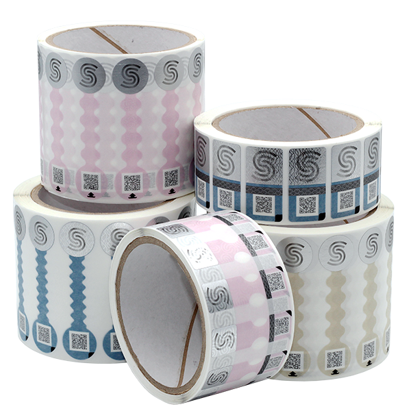 Digital product protection meets sustainable security labels made from paper - Paper-based security labels with integrated unique QR code