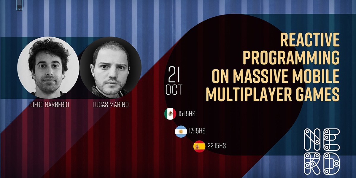 Reactive programming on massive mobile multiplayer games