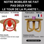 Mobilier en copeaux de bois INSPIRATION