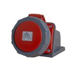 Power CEE opbouw wandcontactdoos 5-polig 32A IP67 rood