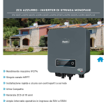 ZCS AZZURRO INVERTER DI STRINGA MONOFASE