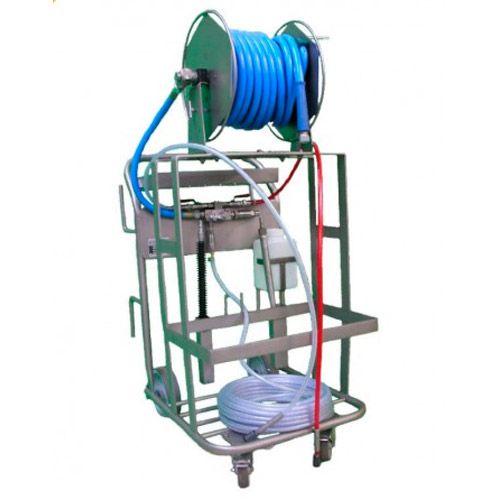 Station mousse mobile avec chariot inox LAMA