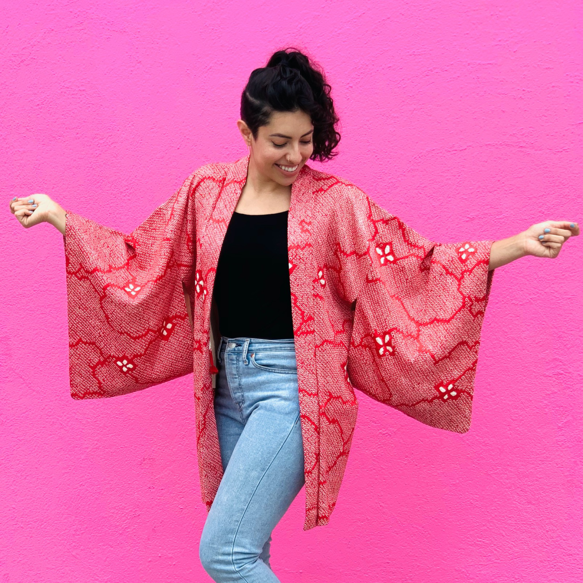 Vintage Haori jackets - Shibori