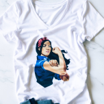 Strong Asian Woman Shirt - White