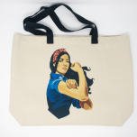Strong Asian Woman Tote Bag - Large