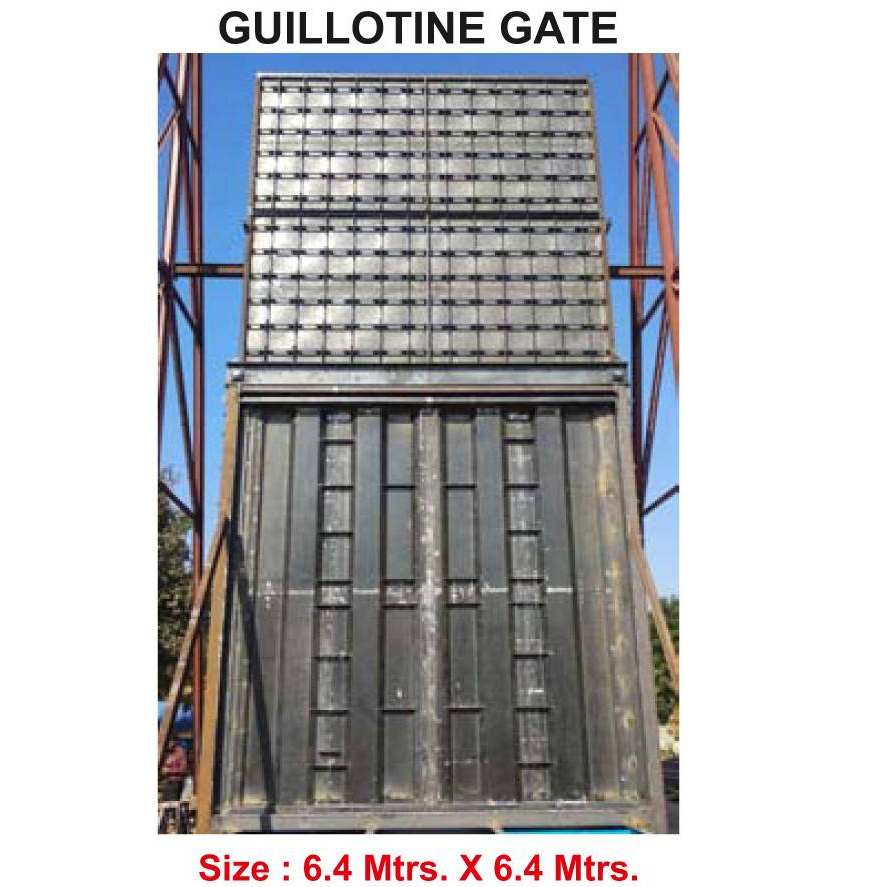 Guillotine gates for FGD Applications