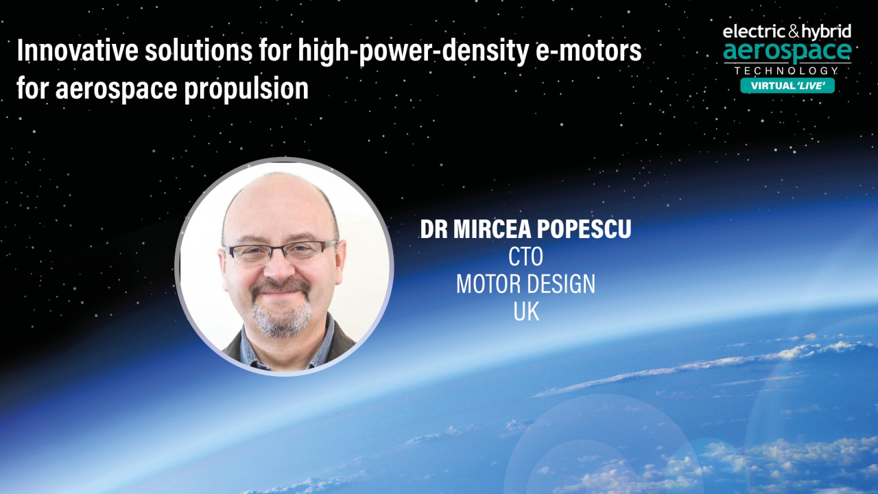 Innovative solutions for high-power-density e-motors for aerospace propulsion