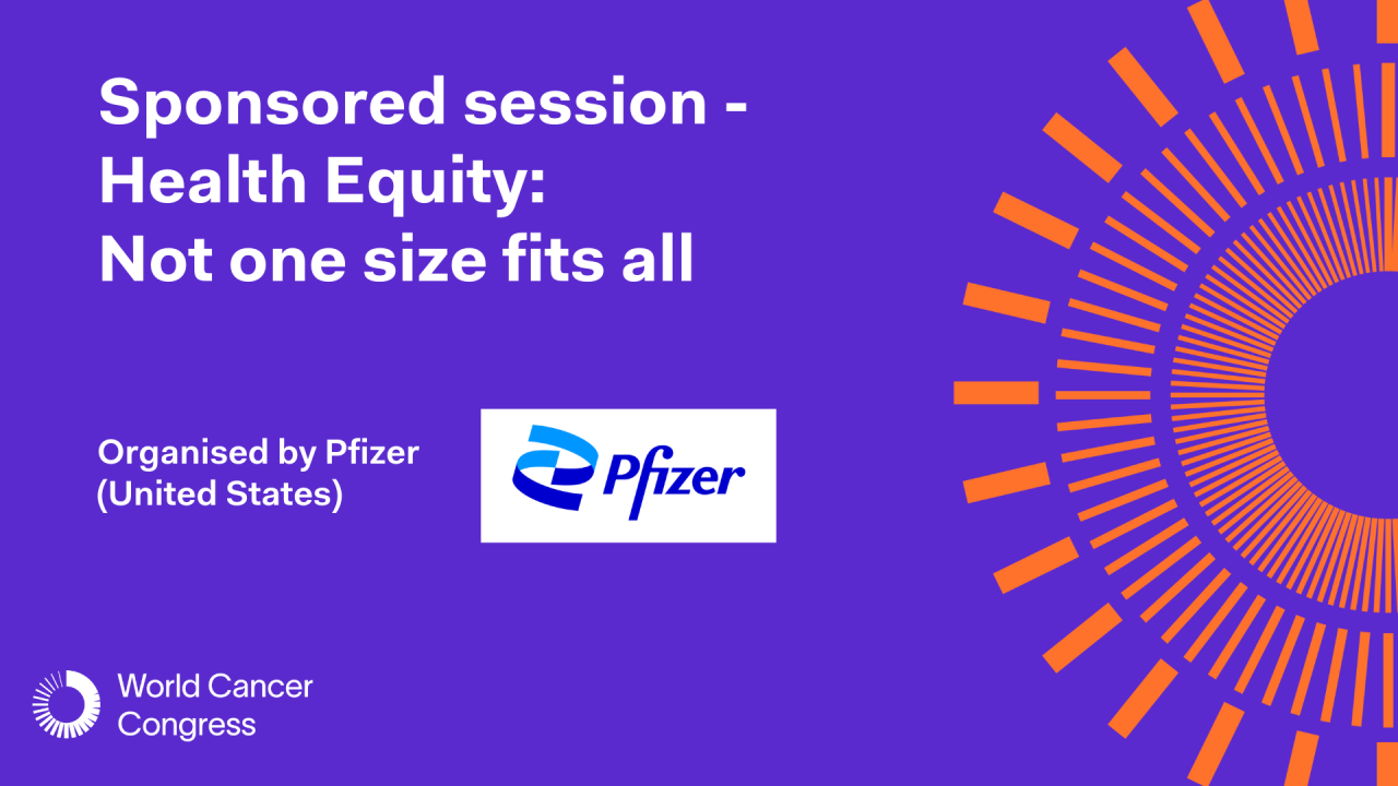Sponsored session - Health Equity: Not one size fits all