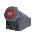 Power CEE opbouw wandcontactdoos 5-polig 63A IP67 rood