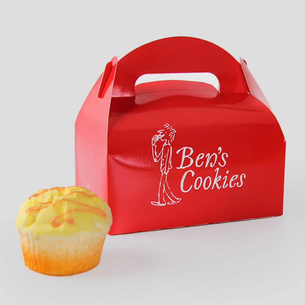 Cake box with handle