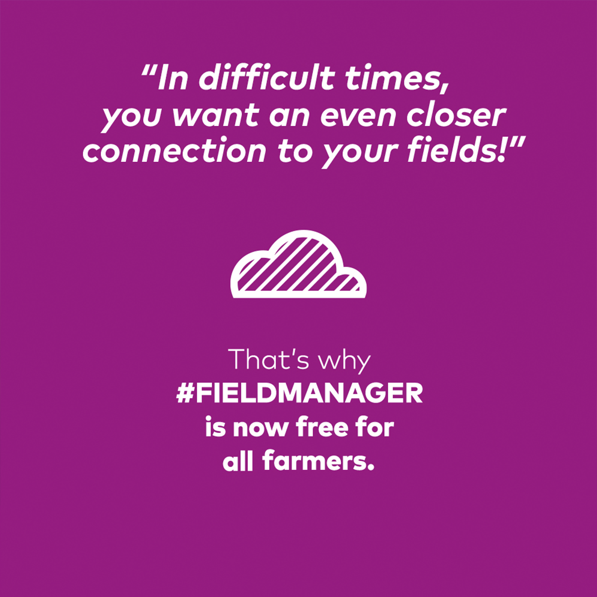 xarvio FIELD MANAGER is FREE for 2020