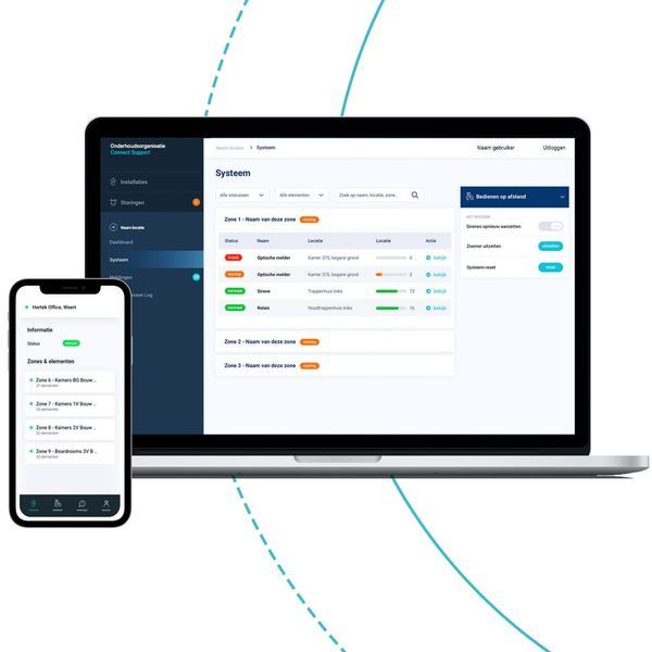 Altijd én overal inzicht en controle over de brandmeldinstallaties met Hertek Connect