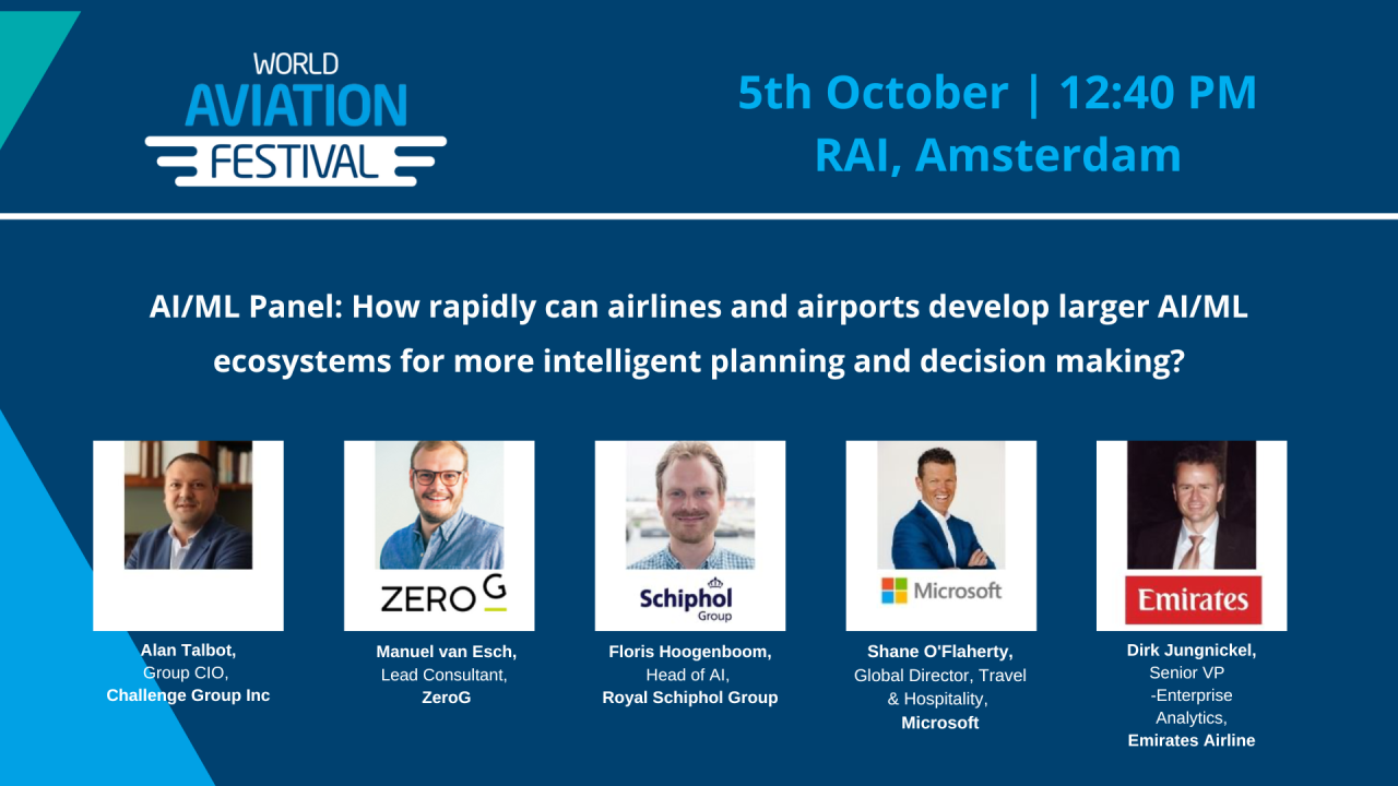AI/ML Panel: How rapidly can airlines and airports develop larger AI/ML ecosystems for more intelligent planning and decision making?