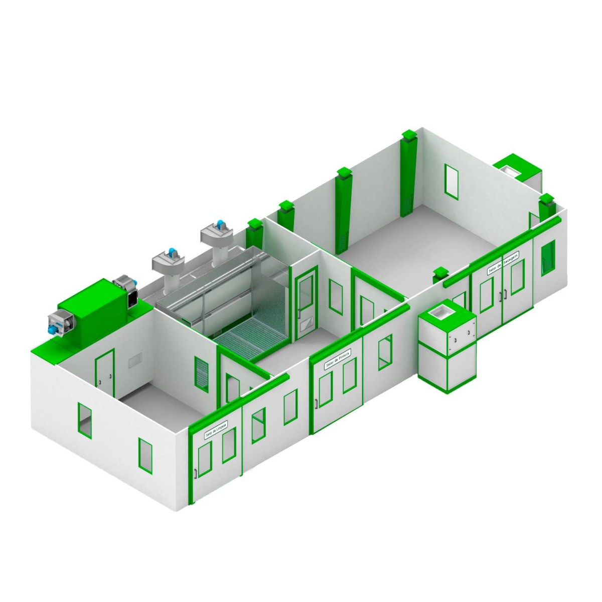 Cabine de Pintura Pressurizada