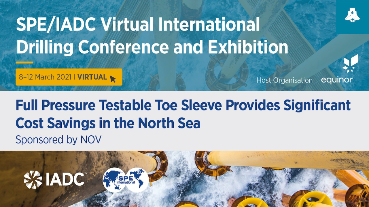 Sponsored Seminar: Full Pressure Testable Toe Sleeve Provides Significant Cost Savings in the North Sea