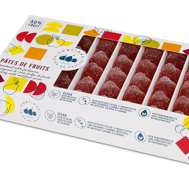 Pâtes de fruits Red Hearts 1kg (50% fruit)