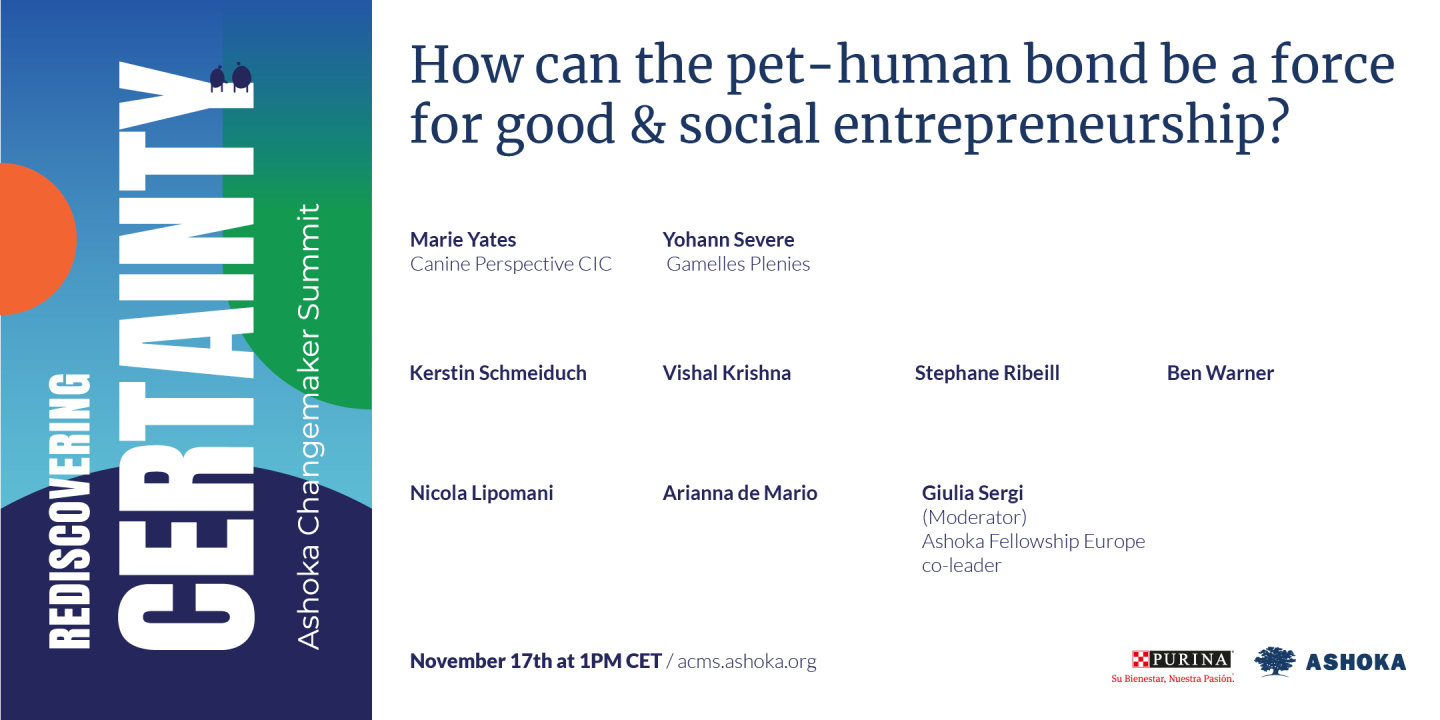How can the pet-human bond be a force for good & social entrepreneurship?