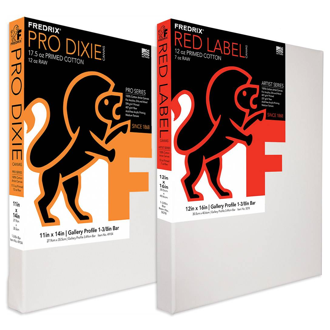FREDRIX Stretched Canvas, Gallery and Standard Bar