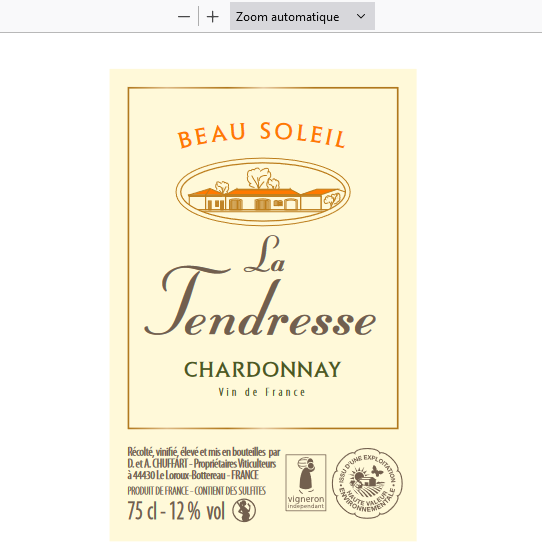 LA TENDRESSE DU CHARDONNAY