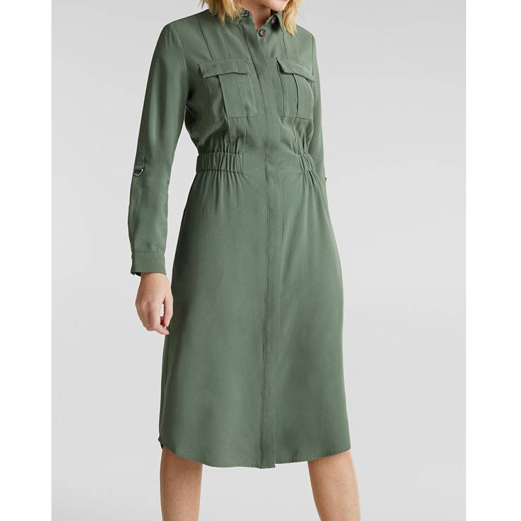 Functional style shirt dress