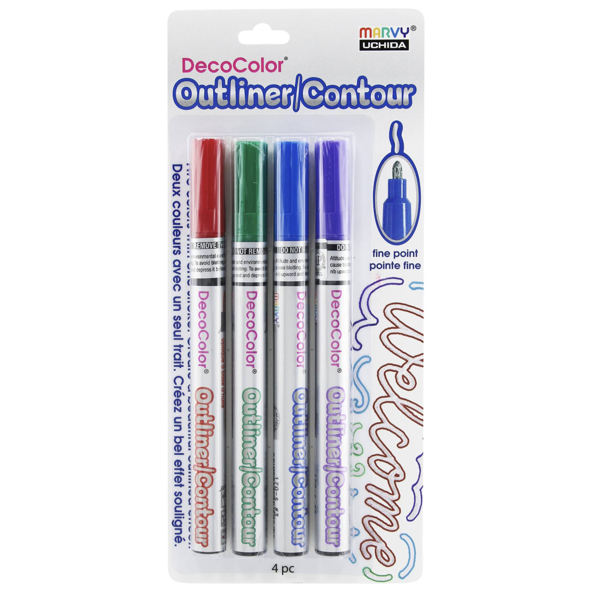 New - Marvy Uchida DecoColor Outliner Paint Markers - 170