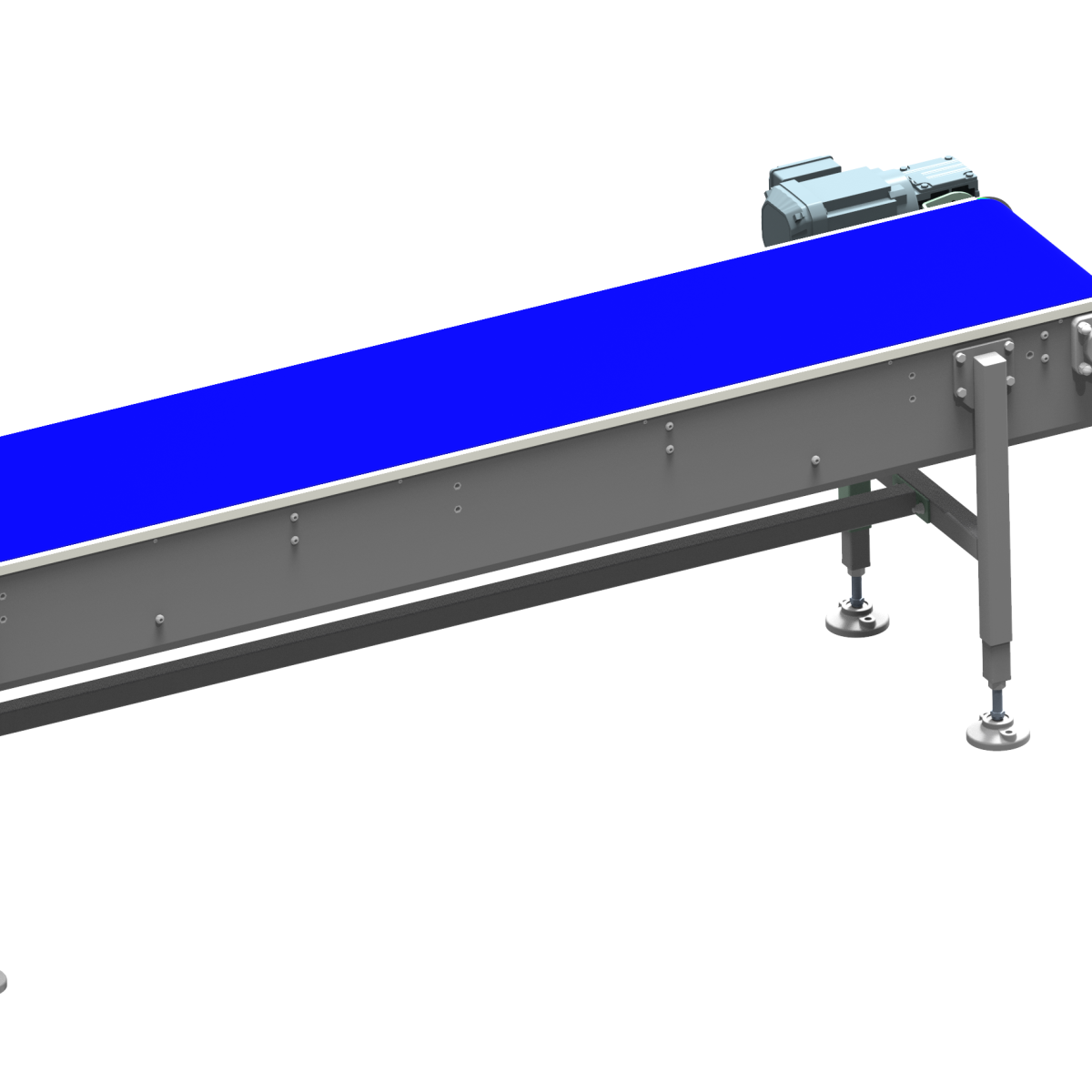 Straight modular belt conveyor