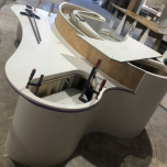 Curved countertop project