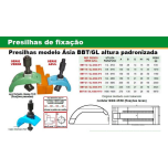 04cjs. Presilhas Fixação Tipo Dentada para Injetora Ref. BBT-16 Brasfixo