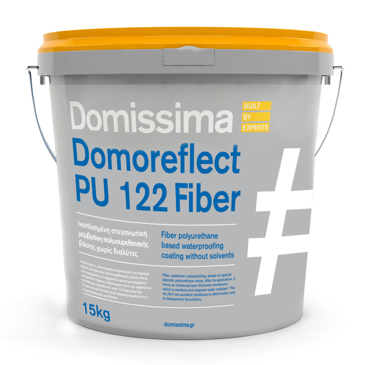 Domoreflect PU 122 Fiber - Fiber polyurethane based waterproofing coating without solvents
