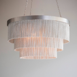 Silver Chain Shallow Chandelier