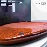 Szkilnik Design Luxury wooden washbasin model Firth - Expo 2020 Dubai
