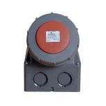 Power CEE opbouw wandcontactdoos 5-polig 63A IP67 rood