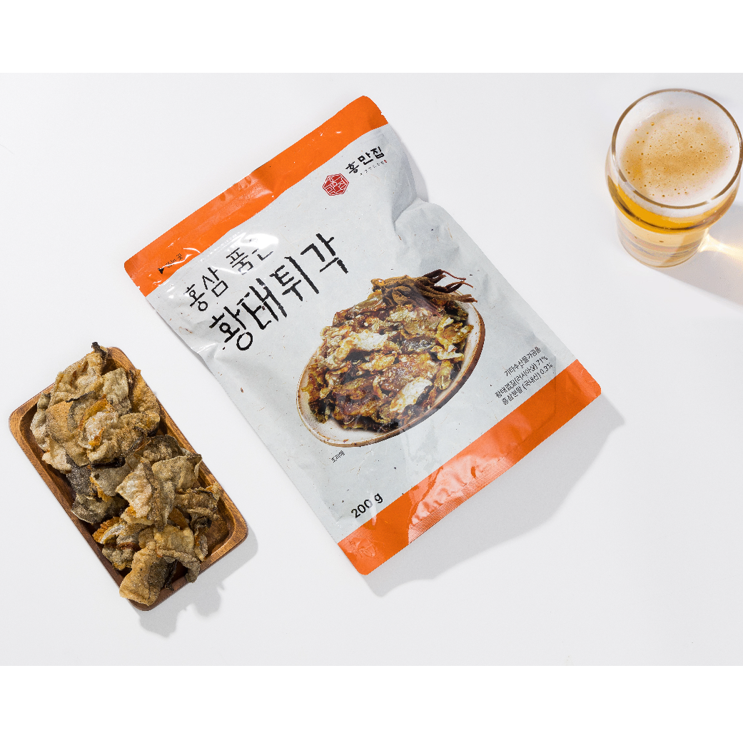 Fried dried pollack with red ginseng