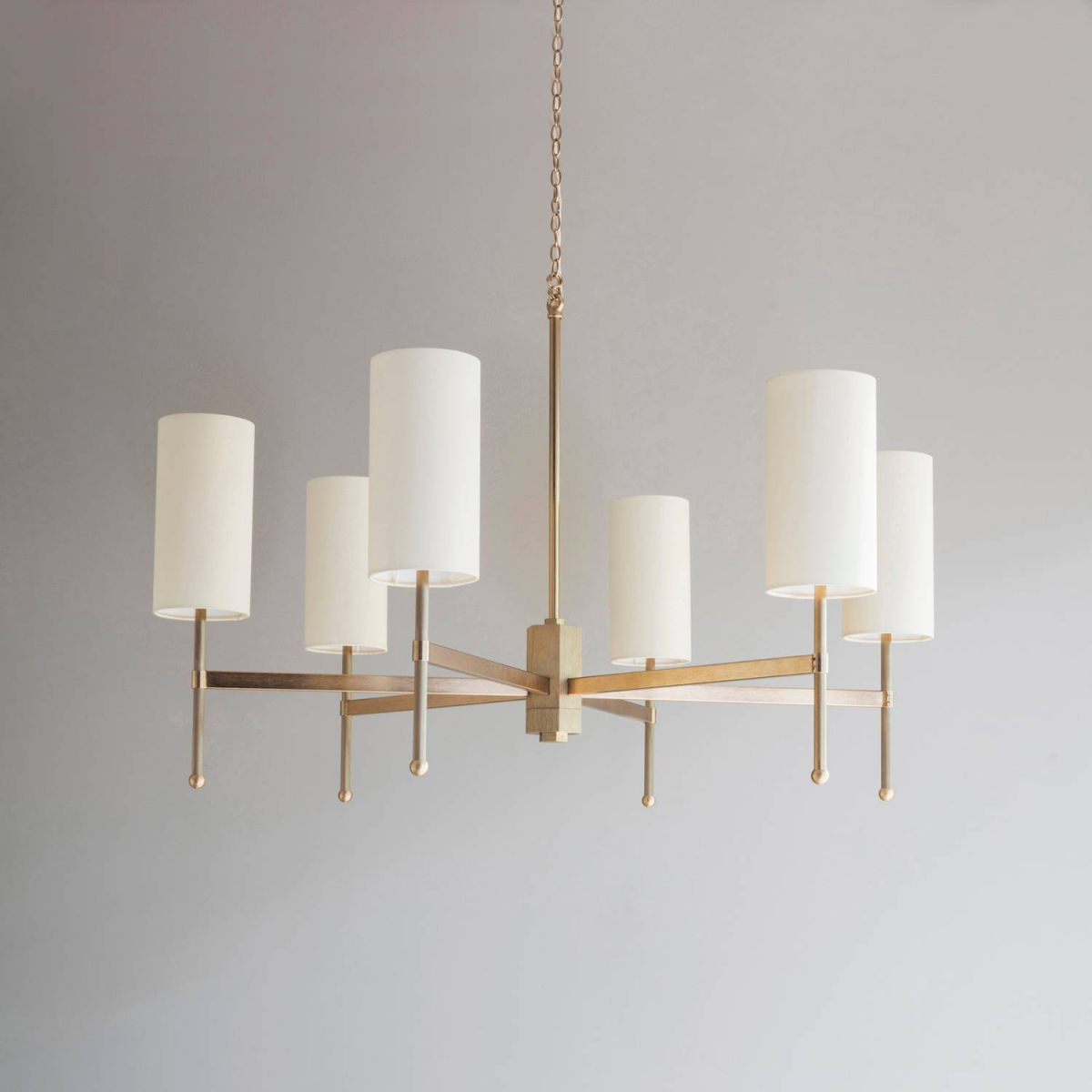 Stem Chandelier with Silk