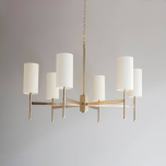 Stem Chandelier with Silk