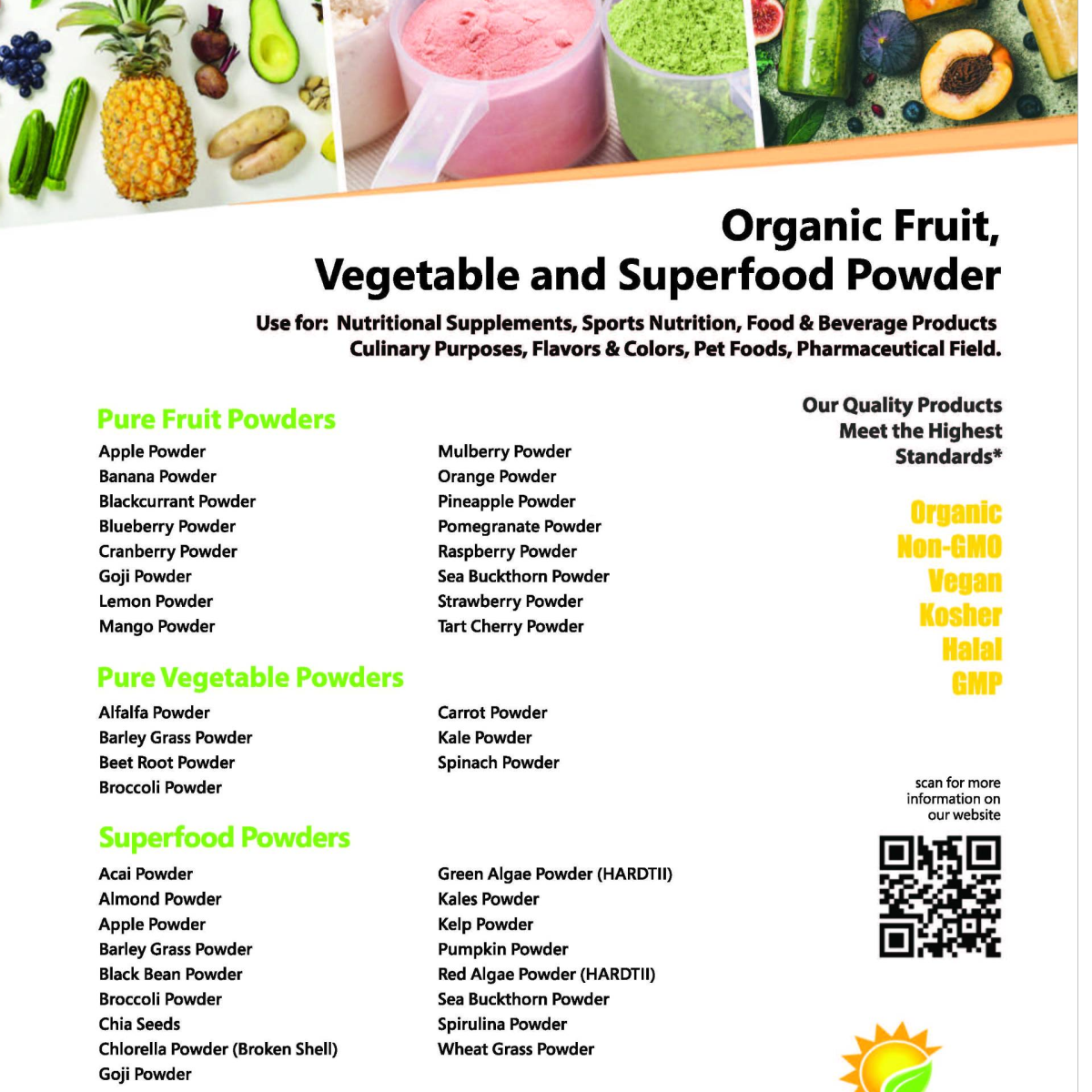 Fruit &Vegetable powder