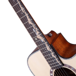 Violão Folk com Cutway Tampo Solid Spruce Tampo e Lateral em Mahogany com Equalizador DS-2 Gloss – MLD-MAHO-CE Aniver. Series – Crafter