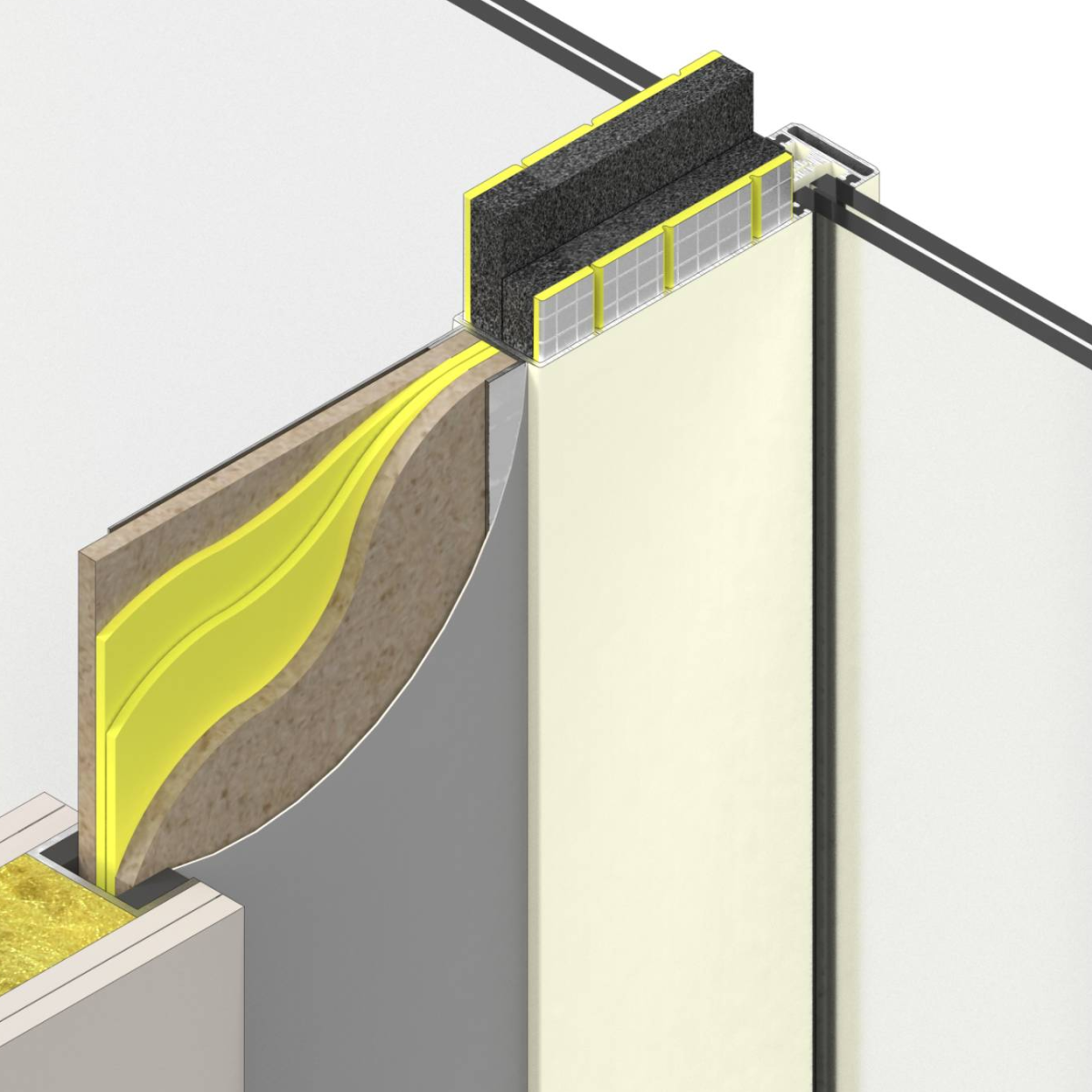 SIDERISE MI | Mullion and Transom Acoustic Inserts for Curtain Walling