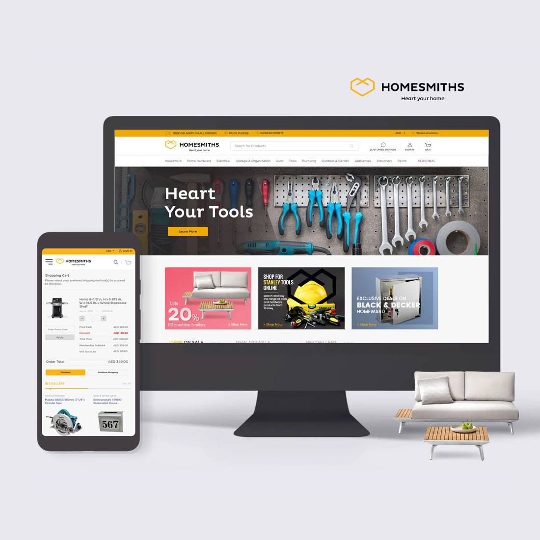 Magento Ecommerce Store for Homesmiths