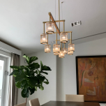 Flute Beam Chandelier