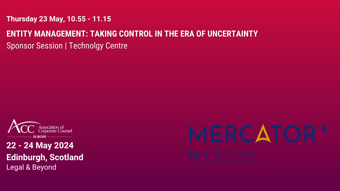 Entity Management: Taking Control in the Era of Uncertainty