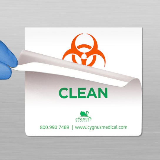 Signal™ Removable Biohazard/Clean Label