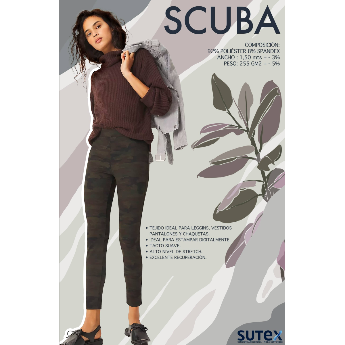 Telas para leggins, vestidos, pantalones y chaquetas - SCUBA