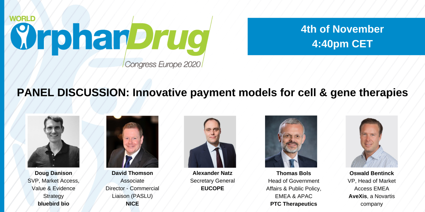 Innovative payment models for cell & gene therapies