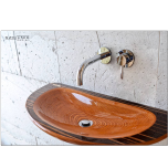Szkilnik Design Luxury wooden washbasin model Gull